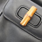 Gucci Backpack Bamboo Black Leather — view 5