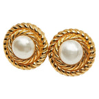 Chanel Gold Plated Faux Pearl — view 2