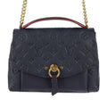 Louis Vuitton Blanche BB Handbag Leather Marine Rouge Gold Hardware