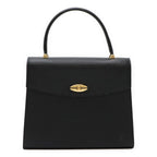 Louis Vuitton Epi Malesherbes Handbag Flap Bag Leather Noir Black Gold Hardware