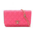 Chanel Shoulder Bag Quilted Ap3694 Fuchsia Pink Caviar Leather