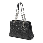 Dior Small Shopping Tote Black Cannage Lambskin Leather — view 2