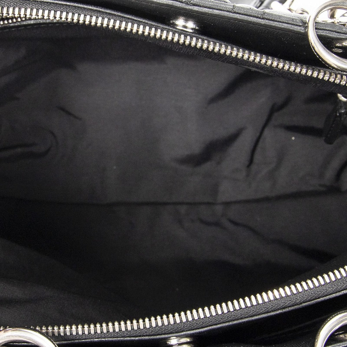 Dior Small Shopping Tote Black Cannage Lambskin Leather — view 9