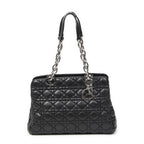 Dior Small Shopping Tote Black Cannage Lambskin Leather