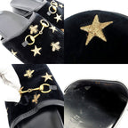 Gucci Sandals Horsebit Bi-bk Black Size 35 Embroidery — view 8