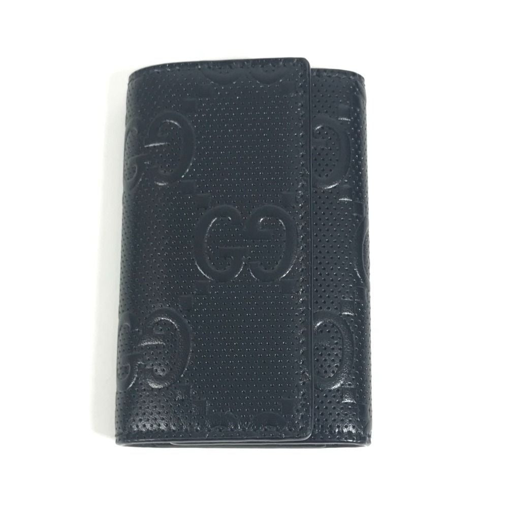 Gucci Key Case with Ring Leather Black