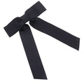 Chanel Ribbon Coco Mark Satin Black 22 a Barrette