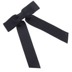 Chanel Ribbon Coco Mark Satin Black 22 a Barrette