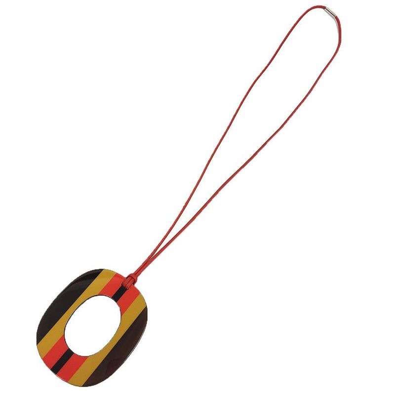 Hermes Lo Cabas Le Pendant Necklace Isme GM Isthme Buffalo Horn Lacquer — view 2