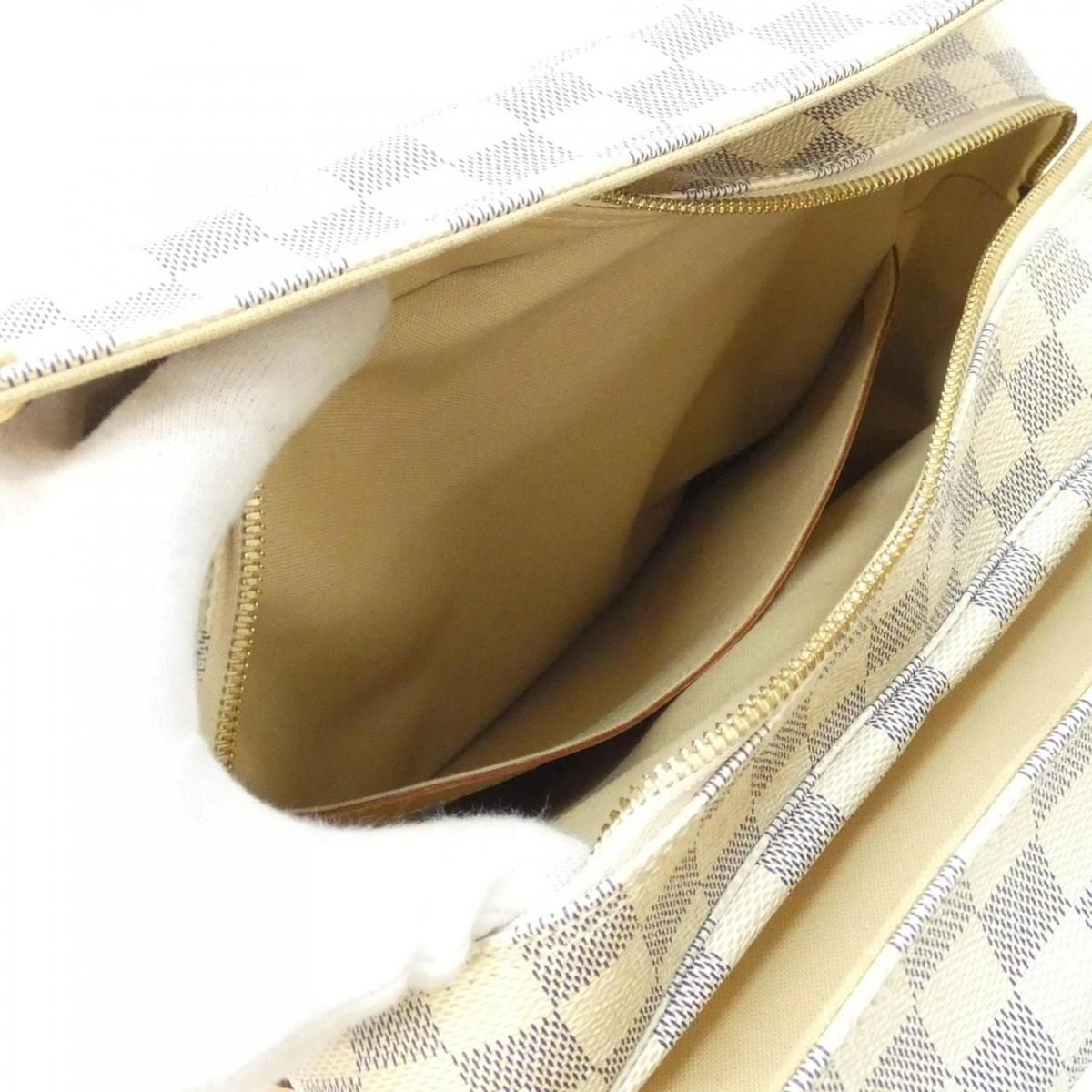 Louis Vuitton Damier Azur Naviglio Shoulder Bag — view 9
