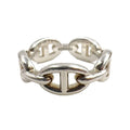 Hermes Chaine D'ancre Silver Ring
