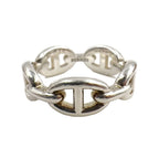 Hermes Chaine D'ancre Silver Ring