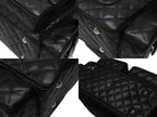 Chanel Cambon Line Multi Pocket Boston Bag Calfskin Black Pink — view 7