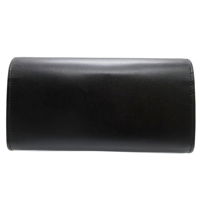 Gucci Minijohn Double Leather Black Bifold Long Wallet 0140 — view 3