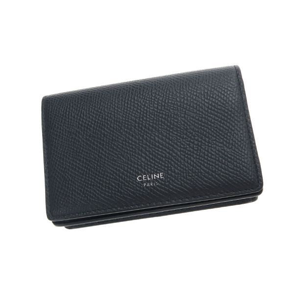 Celine Business Card Holder Grained Calfskin
