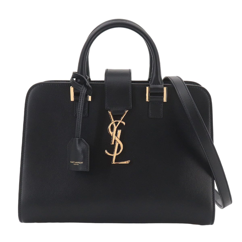 Saint Laurent Baby Cabas 2-Way Bag Leather Black