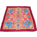 Hermes Knight Carriage Carre 90 LA Presentation Scarf Purple