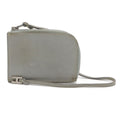 Hermes Remix Card Case Passcase L-shape Zipper Strap Leather Light Gray