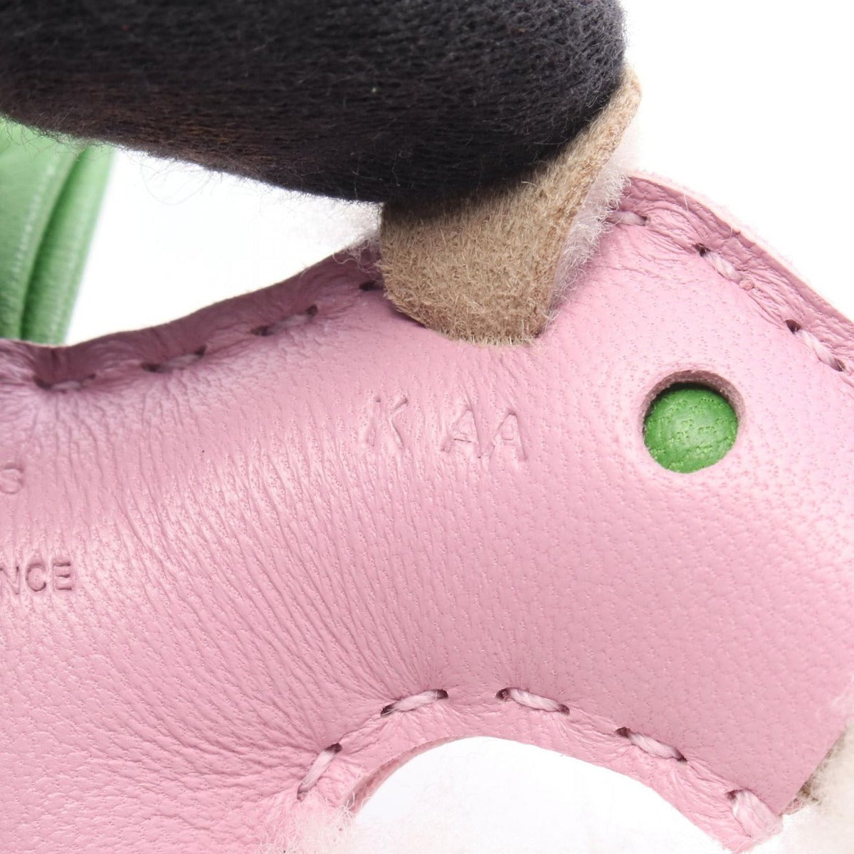 Hermes Charm Buddy Mauve Silvestre Vert Yucca Mouton — view 4