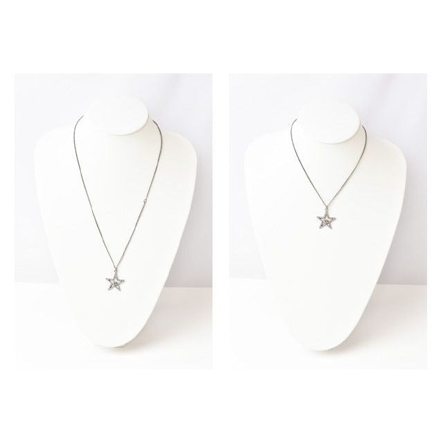 Chanel Star Motif Coco Mark CC Chrome Silver Rhinestone — view 2