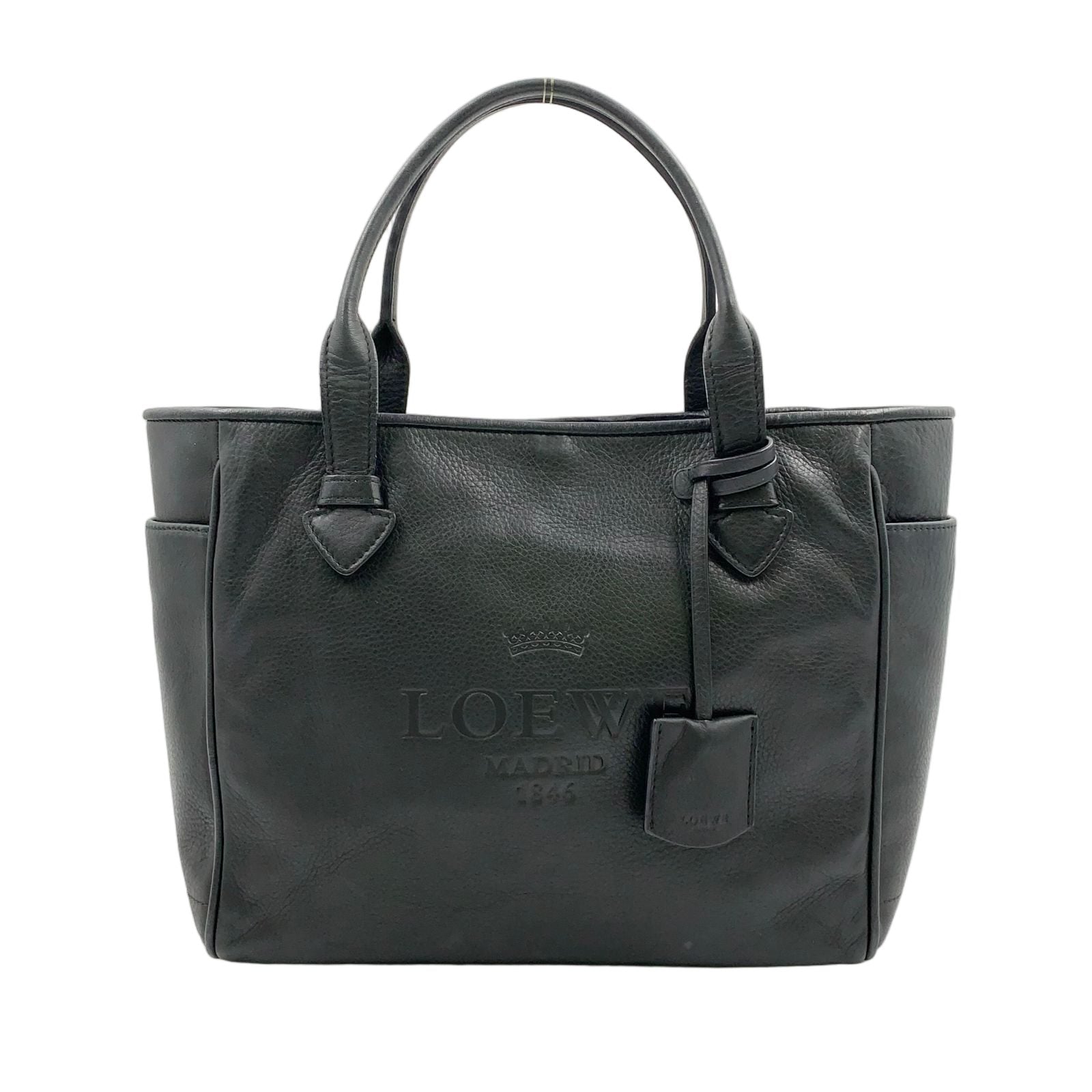 Loewe Heritage Calf Black Tote Gold