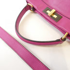 Fendi Peekaboo Bag Handbag Mazenta — view 6