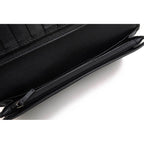 Gucci Long Wallet Women Leather Black Mistral GG Shape Pressed — view 7