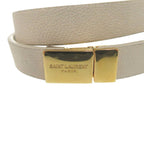 Yves Saint Laurent Opium Double Loop Bracelet Leather White 0736 — view 6