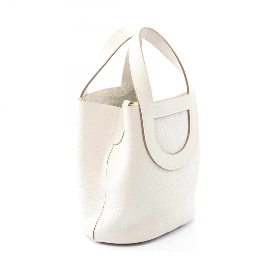 Hermes Handbag in the Loop 18 Gris Perlee Leather — view 2