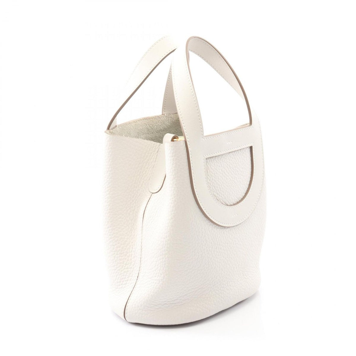 Hermes Handbag in the Loop 18 Gris Perlee Leather — view 2