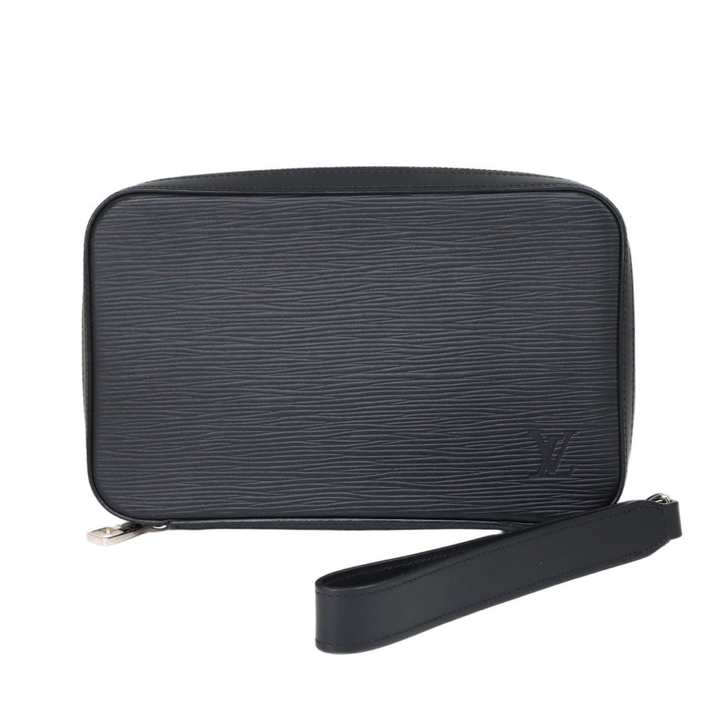 Louis Vuitton Epi Dandy Wallet Zip Around Noir Black