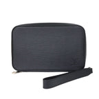 Louis Vuitton Epi Dandy Wallet Zip Around Noir Black
