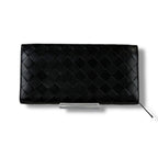 Bottega Veneta Long Wallet Zip Around Black Intrecciato Leather — view 3
