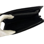 Bottega Veneta Long Wallet Zip Around Black Intrecciato Leather — view 6