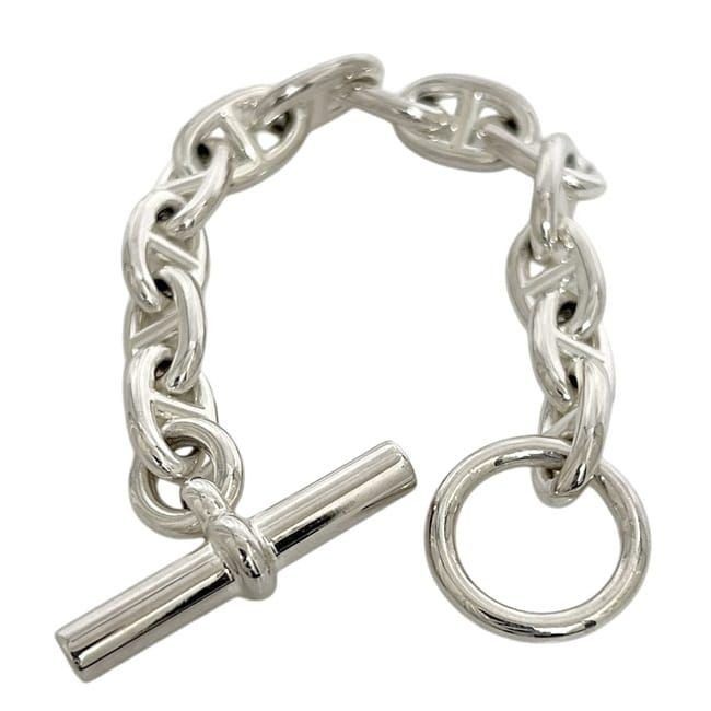 Hermes Bracelet Chaine D'ancre MM Silver — view 4
