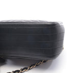 Chanel Shoulder Bag Chevron Stitch Mini Black Lambskin — view 9