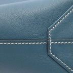Hermes Tote Double Sens 28 Navy Blue Thalassa Leather — view 6