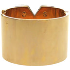 Louis Vuitton Escential V GP Rhinestone Gold Bangle 1002 — view 5