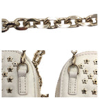 Dior Lady White Gold Hardware Shoulder Bag Phone Pouch — view 5