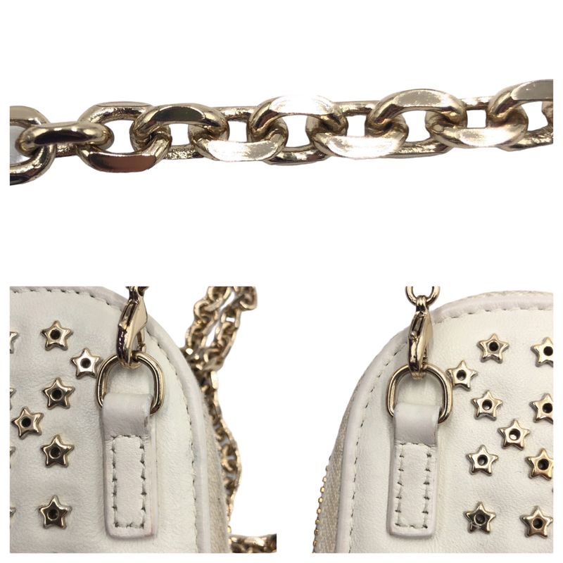 Dior Lady White Gold Hardware Shoulder Bag Phone Pouch — view 5
