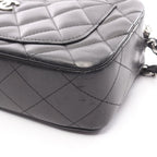 Chanel Shoulder Bag Quilted Black Lambskin — view 7