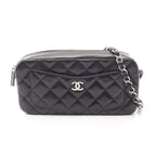 Chanel Shoulder Bag Quilted Black Lambskin