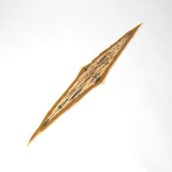 Hermes Pleated Carre Scarf Papules Des Sables Desert Accessories — view 4