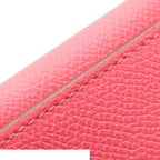 Hermes Bearn Dupri Rose Azalea Silver Epsom Trifold Wallet — view 5