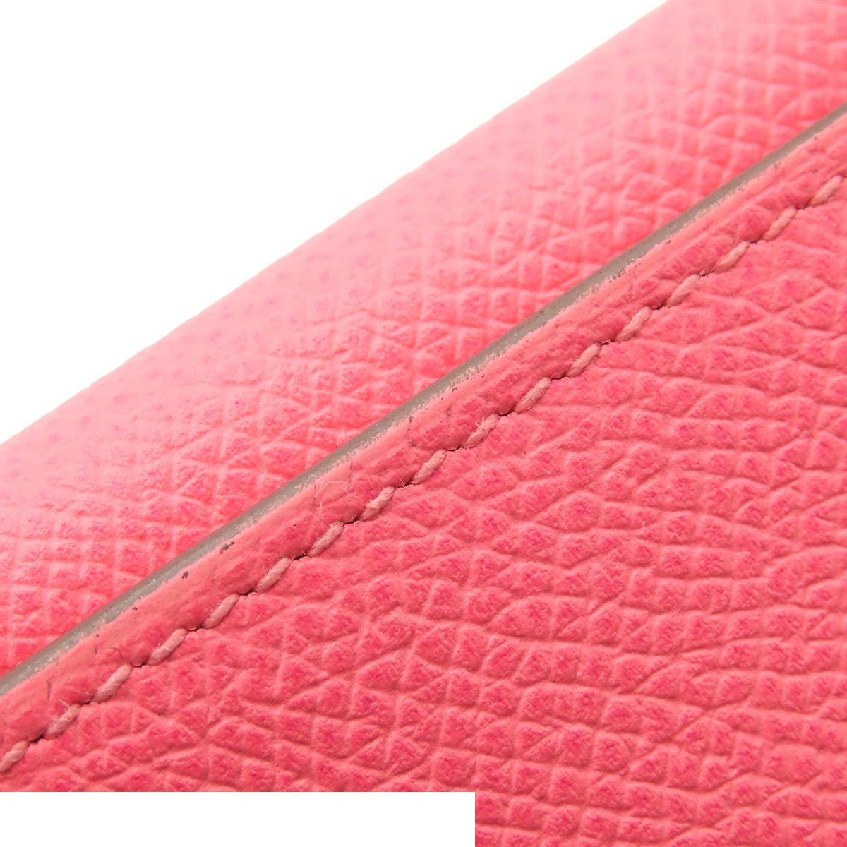 Hermes Bearn Dupri Rose Azalea Silver Epsom Trifold Wallet — view 5