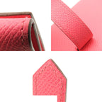 Hermes Bearn Dupri Rose Azalea Silver Epsom Trifold Wallet — view 7