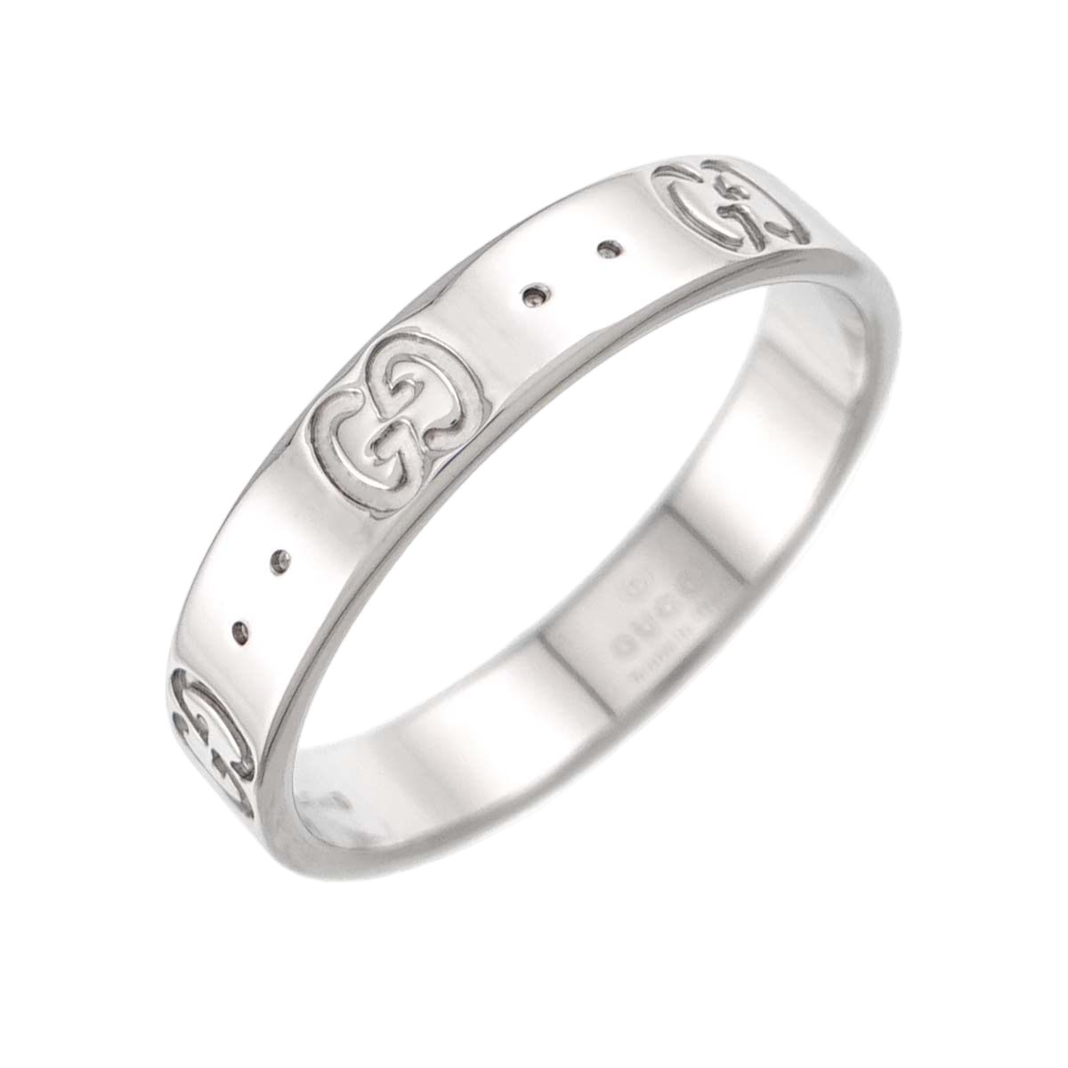 Gucci Icon Ring 18k WG White Gold 750