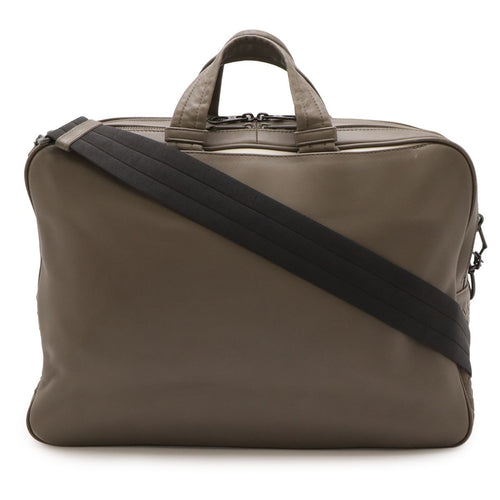 Bottega Veneta Intrecciato Business Bree Faux 2-Way Shoulder Bag Leather Grey
