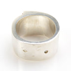 Hermes Charniere Rouge Silver Ring — view 7