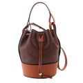 Loewe 2-Way Bag Leather Brown Balloon
